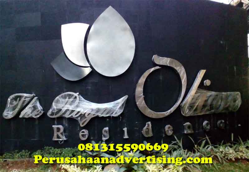 Jasa Pembuatan Huruf Timbul Stainless Pancoran